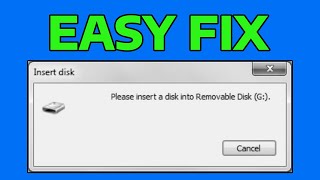 How To Fix Please Insert A Disk Into USB Drive Error (Windows Was Unable To Complete The Format)