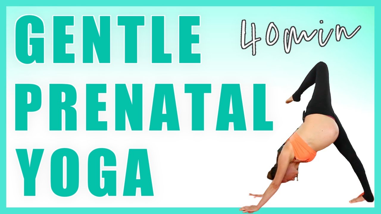 Gentle Prenatal Yoga For 3rd Trimester - YouTube