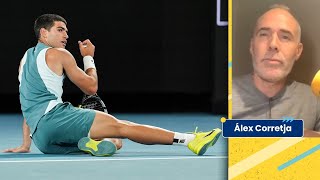 ALEX CORRETJA SOBRE LO QUE HA ECHADO DE MENOS EN ALCARAZ CONTRA DJOKOVIC: \