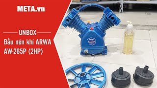 Unbox đầu nén khí ARWA AW-265P (2HP) | META.vn