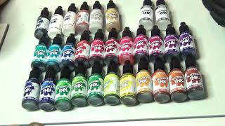 28 NOUVELLES ENCRES A ALCOOL CERNIT / AMAZING 28 Alcohol ink Cernit REVUE