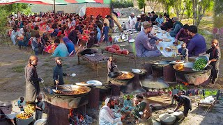 Traditional Marriage Ceremony in Chaprahar village of Afghanistan | Cooking Food for 3000+ Peoples 😮