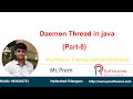 Daemon thread in multithreading in java | PrSoftwares