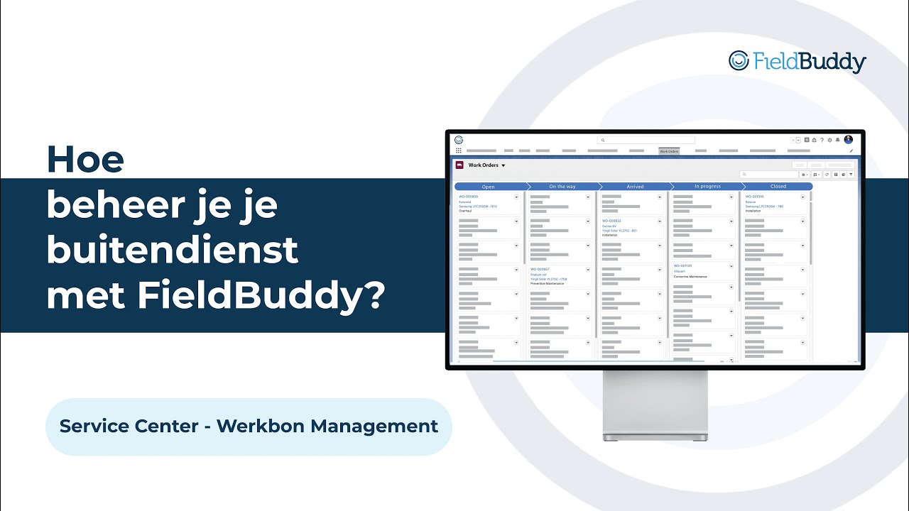 Fieldbuddy Feature Werkbon Management Youtube