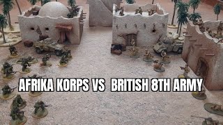 Warlord Games Bolt Action battle report. Afrika Korps vs British 8th army. Scenario 2