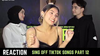 Reza Darmawangsa vs EltasyaNatasha|SING OFF TIKTOK SONGS PART 12|Reaction