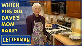 Dave Guesses His Mom's Thanksgiving Pies | Letterman