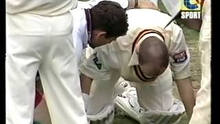 BRUTAL  Most dangerous ball in ANY cricket match! 2001 02 Hobart