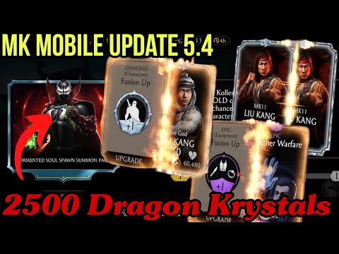 MK Mobile Update 5.4 Gasté 2500 Dragon Krystals en la Tienda para obtener Diamantes. ¡Épicas y fusión arriba!