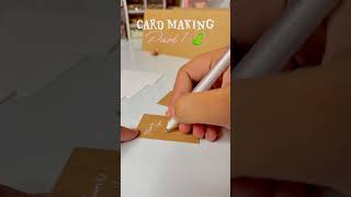 FareWell Card Making 🍃😍 Cute Card (Part 1) #youtubeshorts #shorts