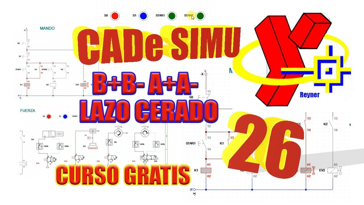 🅾Secuencia B+B- A+A- Electroneumatica Ciclo Continuo O Lazo Cerrado En ...