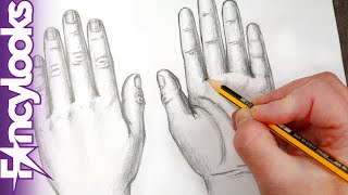 Practica conmigo dibujando manos: ejercicio de sombreado