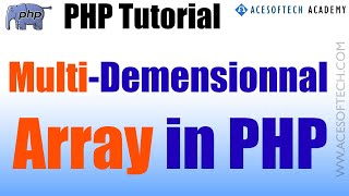 3. Multi Dimensional Array in PHP | PHP Tutorial | PHP Array Tutorial in Hindi