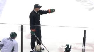 Mike Yeo ANGRY at Minnesota Wild Practice GOES NUTS