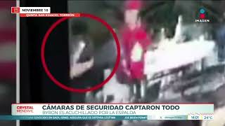 Se difunde el video del asesinato de Byron en Torreón | Noticias con Crystal Mendivil