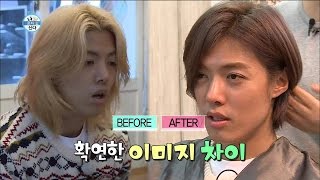 【TVPP】KangNam - Change hairstyle, 강남 - 노란 머리와의 작별! 헤어스타일 파격 변신하는 강남 [2/2] @ I Live Alone