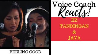 Voice Coach Reacts  Kz Tandingan  Jaya  Feeling Good