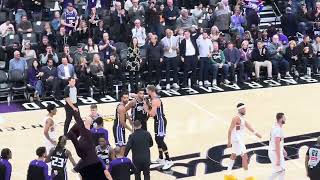 Domantas Sabonis chants after 3-pointer #sacramentokings #domantassabonis #basketball #nba