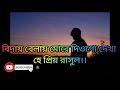 বিদায় বেলায় মোরে দিওগো দেখা হে প্রিয় রাসুল।