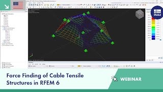 Webinar | Force Finding of Cable Tensile Structures in RFEM 6