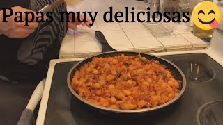 Aquí Cocinando - Papas con Chorizo