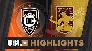 6.1.2024 | Orange County SC vs. Detroit City FC - Game Highlights
