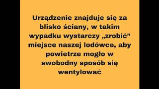 Dlaczego lodówka nie chłodzi?