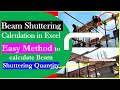 How to calculate Shuttering Area of  Beam l Shuttering for Beam  l  Beam Shuttering Calculation