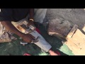 Matemai (aka Newton Cheza Chozengwa) making one mbira key
