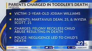 Mississippi parents face charges in toddler’s death