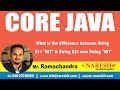 Core Java Tutotirl | What is the difference between String S1= 