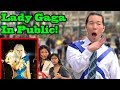 LADY GAGA in PUBLIC!! (Shallow, Bad Romance, Poker Face)