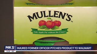 Injured former Chicago cop pitches applesauce product to Walmart