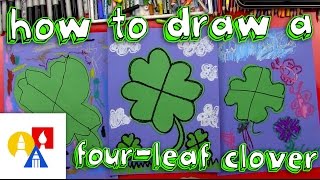 How To Draw A Four-Leaf Clover (young artists)