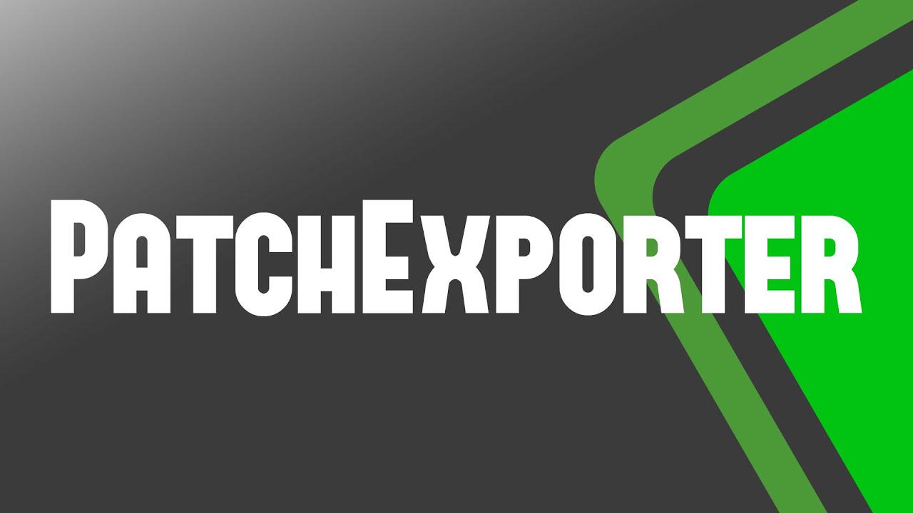 Ma Tools Patch Exporter Pdf Report Youtube