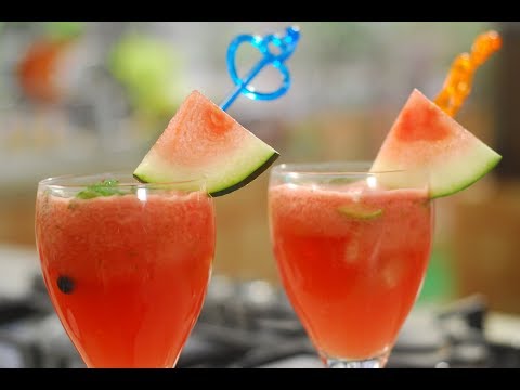 Watermelon Lemonade | Cook Smart | Sanjeev Kapoor Khazana Watermelon Lemonade | Cook Smart | Sanjeev Kapoor Khazana