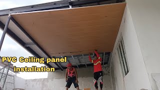 PVC Ceiling panel installation