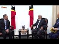 pm xanana hala’o enkontru ho adjuntu diretor omk