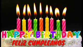 Happy Birthday Felíz cumpleaños Original (Ingles - Español)