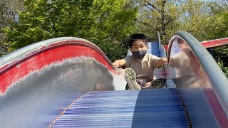 【Japanese Slide】半田運動公園 ちびっこ広場・ローラーすべり台