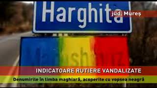 Suspectul de vandalizarea indicatoarelor în limba maghiară, reținut