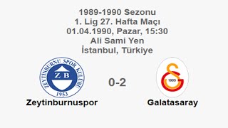 Zeytinburnuspor 0-2 Galatasaray [HD] 01.04.1990 - 1989-1990 1st League + Post-Match Comments