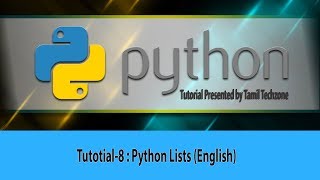 Python Tutorial for Beginners 8 Python Lists (English) Anna University