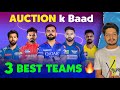 IPL 2025 - 3 Best Teams After IPL Auction | RCB , CSK ?? | Mega Auction News | MY Cricket Production