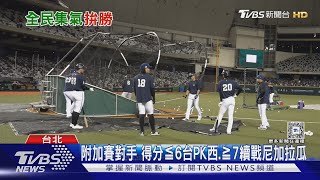 WBC資格賽／台拚2連勝! 若贏尼加拉瓜 「台.西.尼」比失分率｜TVBS新聞 @TVBSNEWS01