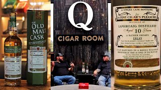 Laphroaig and A Fine Cigar's Pleasure At Q Cigar Room in Edmonton Alberta Canada