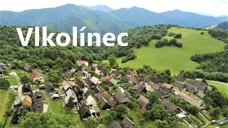 UNESCO World Heritage Vlkolínec in Slovakia AERIAL DRONE 4K VIDEO