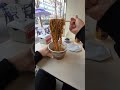 banana hot choco and black bean sauce ramen pov gasstation korea