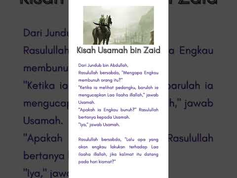 APA YANG DILAKUKAN JIKA IYA DATANG DI HARI KIAMAT? KISAH USAMAH BIN ...