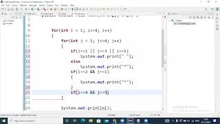 CoreJava 39 in marathi ( pattern program 4 )